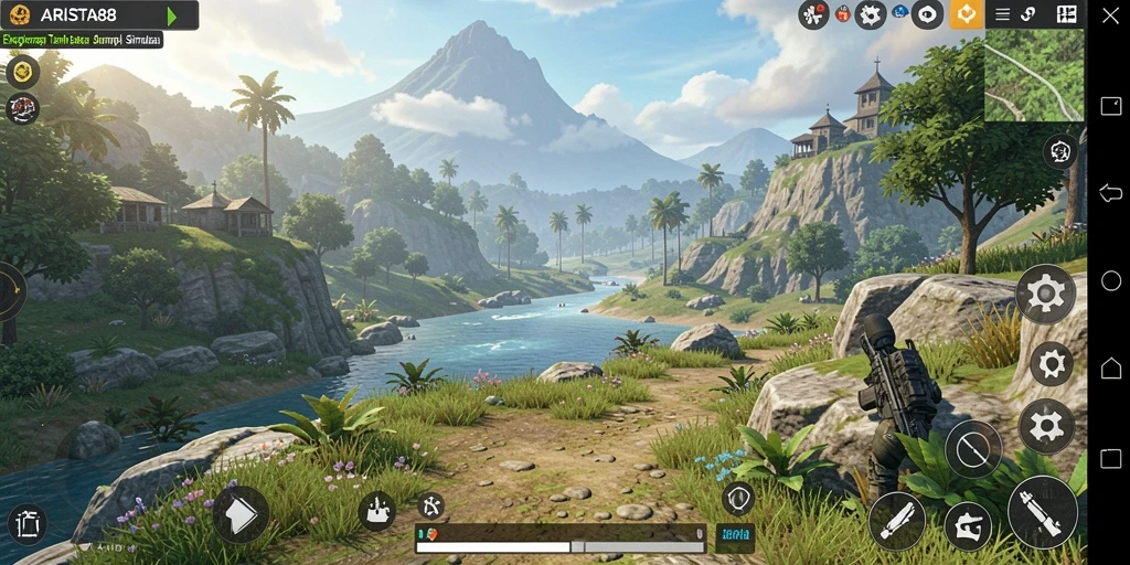 Tampilan gameplay ARISTA88 yang menarik dan interaktif dalam dunia simulasi.