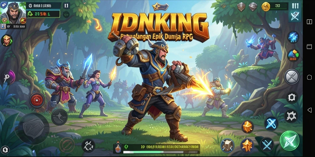 Screenshot gameplay IDRKING yang menunjukkan aksi seru di dunia RPG.
