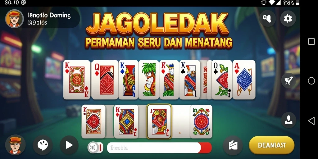 Gameplay menarik dalam JAGOLEDAK menampilkan momen seru permainan Domino.