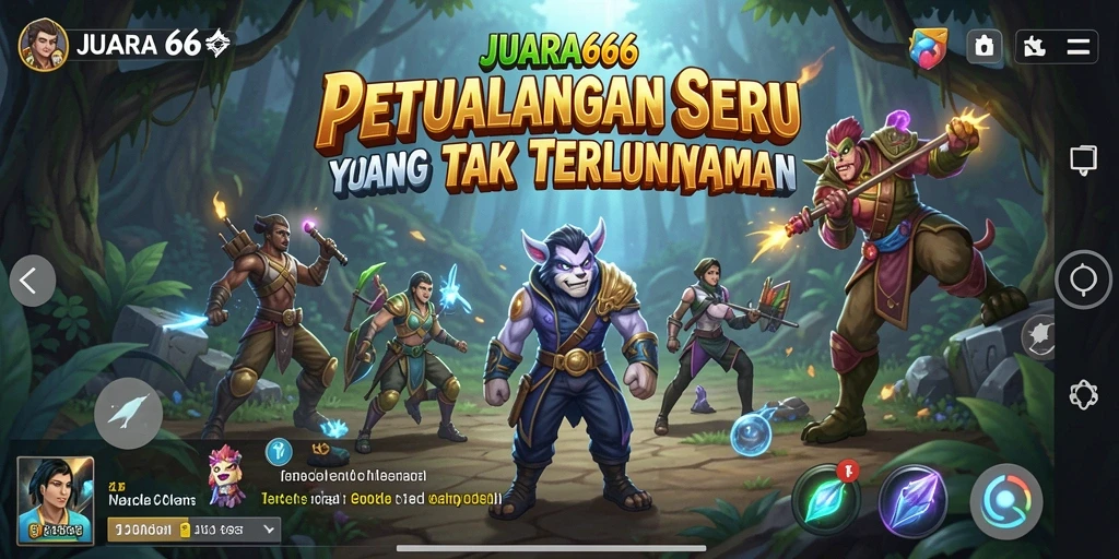 Tampilan gameplay JUARA666 menampilkan petualangan yang seru dan penuh misteri.