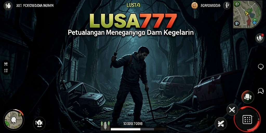Screenshot utama LUSA777 menampilkan suasana misterius dan menegangkan.