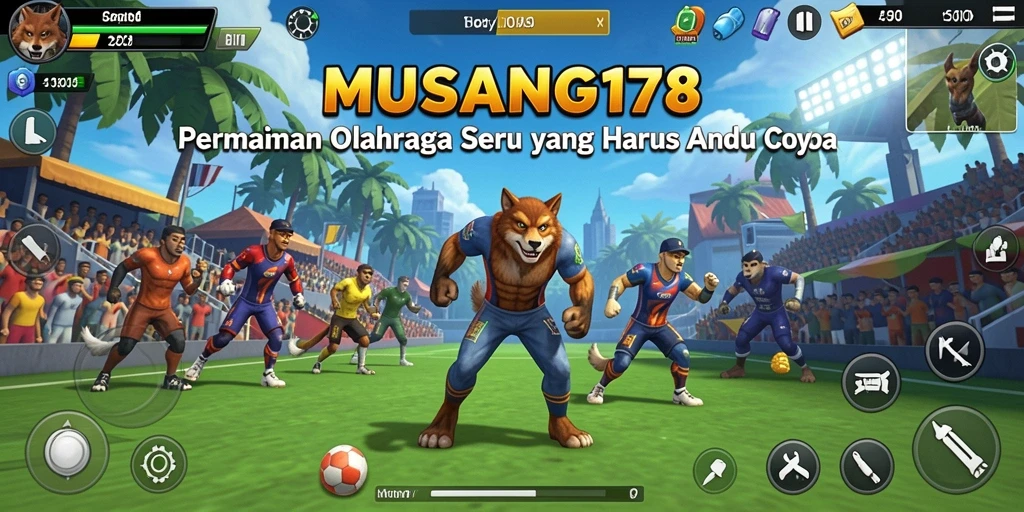 Tampilan permainan seru dari MUSANG178 dalam aksi olahraga.