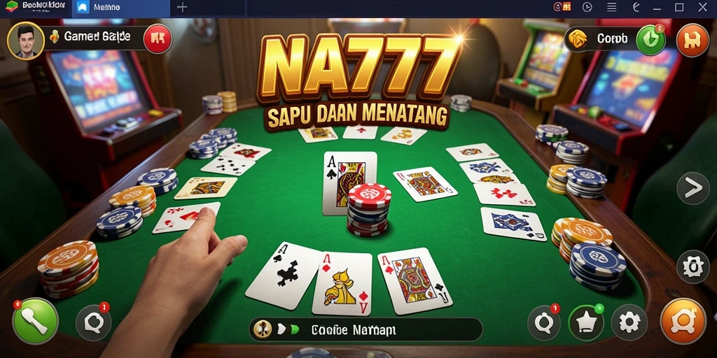 Gameplay seru di NA777 menunjukkan keseruan bermain Gaple.
