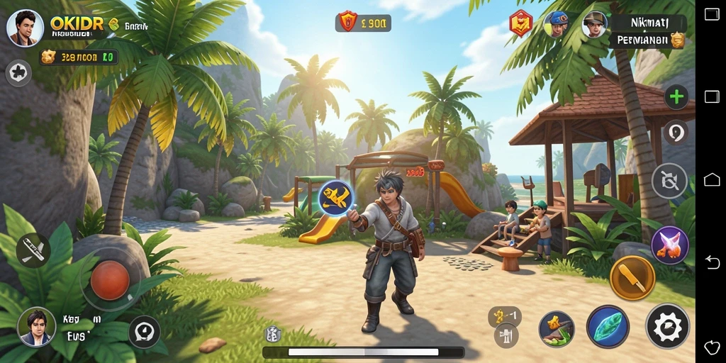 Tampilan gameplay seru dari OKIDR yang mengasyikkan dan menarik.