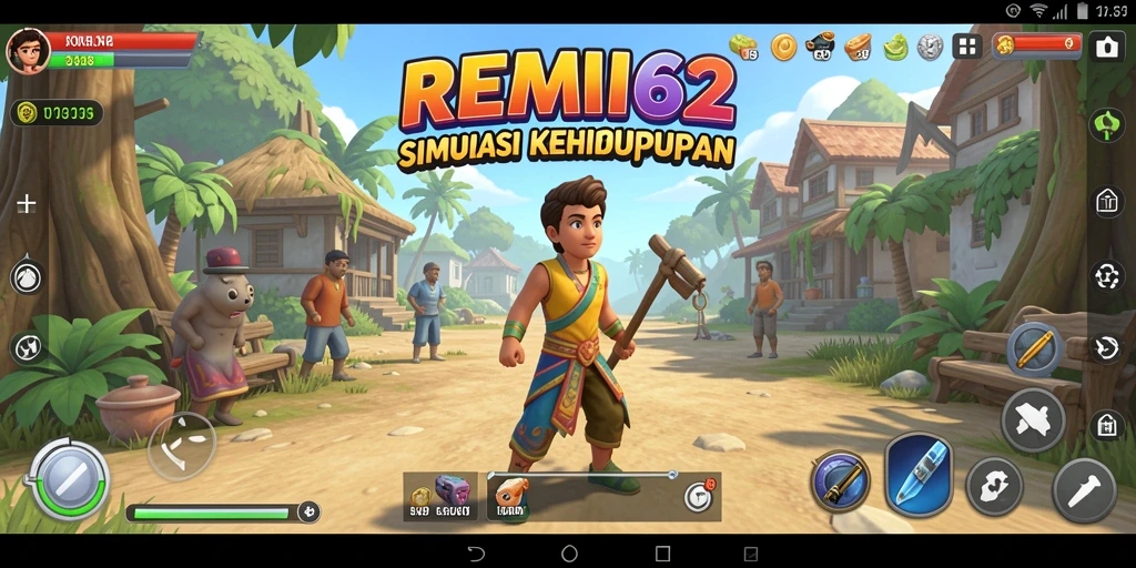 Tampilan gameplay menarik dari REMI62 dengan interaksi sosial yang seru.