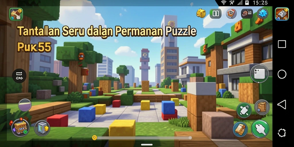 Screenshot menunjukkan gameplay menantang dan menarik dari RK55.