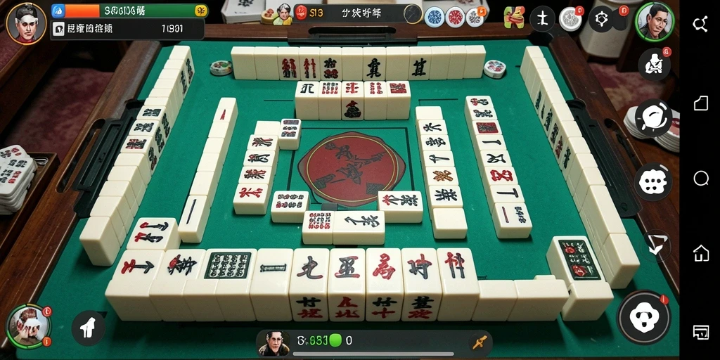 Tampilan gameplay S13 menampilkan suasana permainan Mahjong yang seru.