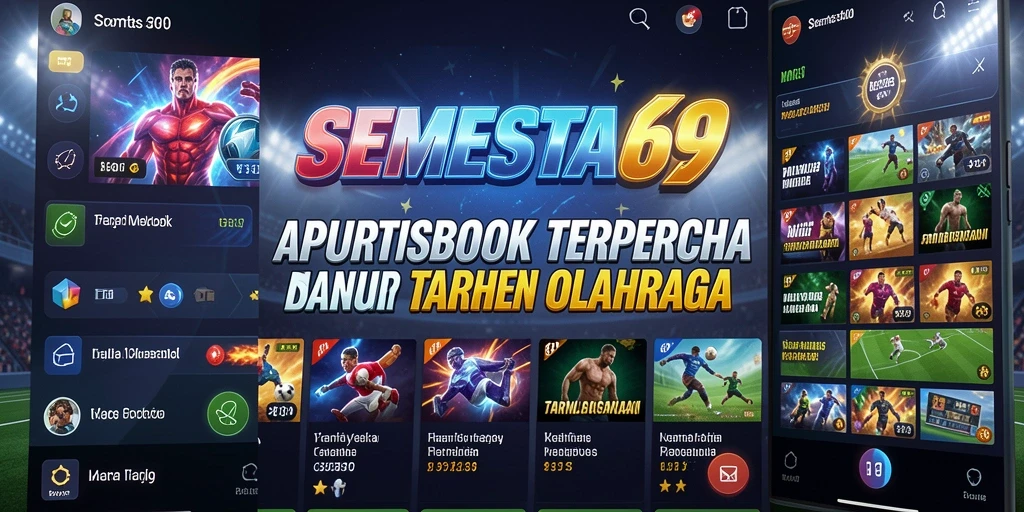 Screenshot utama SEMESTA69 menampilkan antarmuka taruhan olahraga yang intuitif.