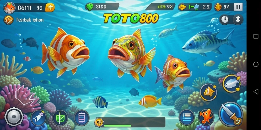 Tampilan gameplay seru Tembak Ikan di TOTO80.