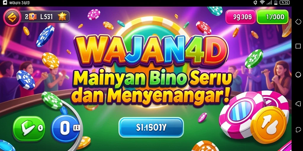 Tampilan gameplay Bingo yang seru di WAJAN4D.